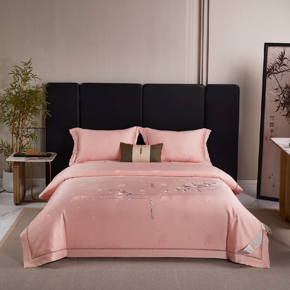 蘇繡莫代爾蠶絲被（玉色）